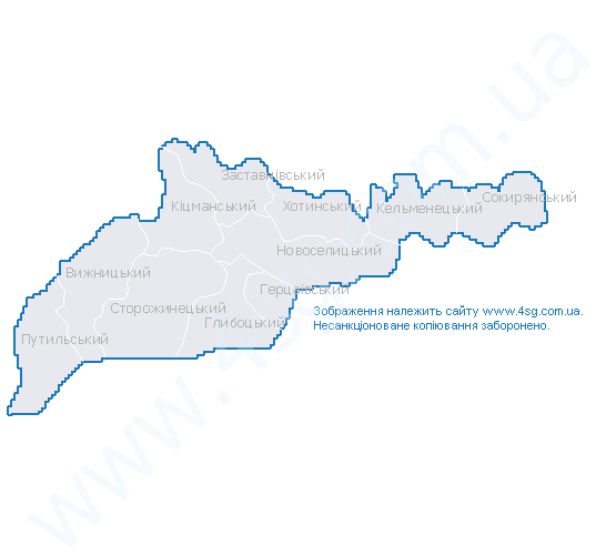 Карта Чернівецької Області